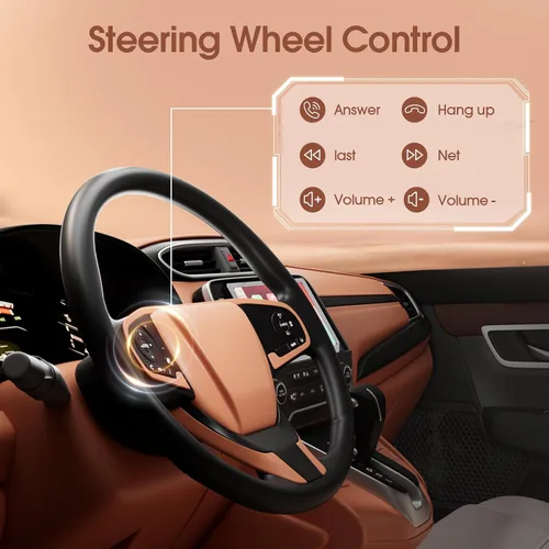Miniatura 6 de Haudio Estéreo de coche de doble DIN, pantalla táctil HD de 7 pulgadas con Apple Carplay inalámbrico y Android Auto, Mirror Link, Bluetooth 5.4