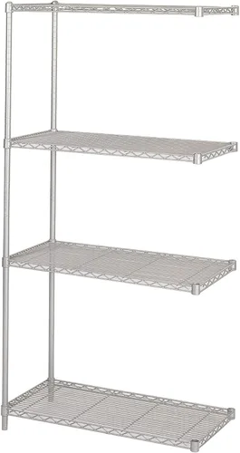 Safco Productos Unidad Complementaria para Estantería de Alambre Industrial, 36 pulgadas de ancho x 18 pulgadas de profundidad x 72 pulgadas de alto