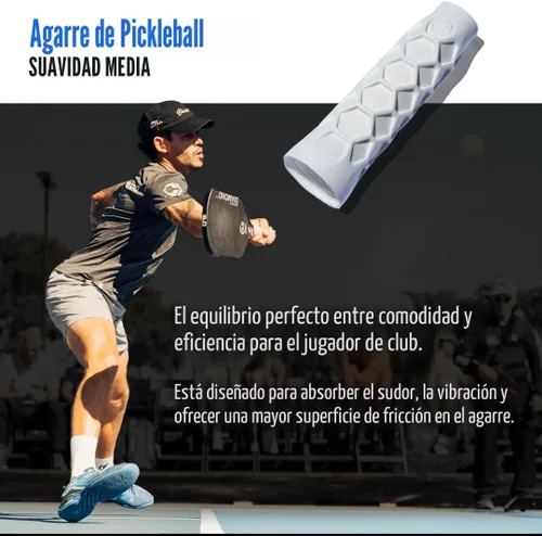 Miniatura 5 de Hesacore Agarre de paleta de pickleball - 5.25 pulgadas - Tacto regular - Soporta codo de tenis, mejora la fuerza de agarre, reduce la vibración