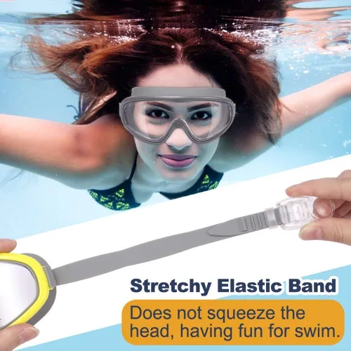 Miniatura 6 de Braylin Gafas de natación para adultos, paquete de 2 gafas de natación de visión amplia para hombres, mujeres, jóvenes, adolescentes, antivaho y más