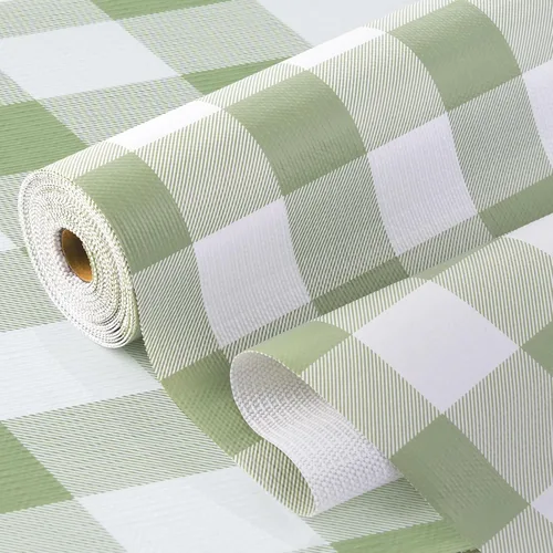 Miniatura 13 de Revestimiento de estante para armarios de cocina, forros de cajones no adhesivos antideslizantes de agarre fuerte, papel grueso para estantes