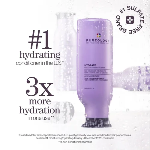 Miniatura 4 de Pureology Kit de Champú y Acondicionador Hidratante - Para Cabello Seco, Medio a Grueso y Teñido, Suaviza y Hidrata Profunda, Sin Sulfatos