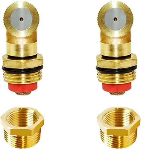 Miniatura 9 de Joywayus Boquilla rociadora de latón de 1 orificio, rociadores de jardín, 1/2 pulgada, conector de riego macho NPT de 1/2 pulgada, rociadores