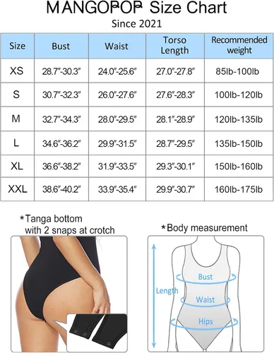 Miniatura 5 de MANGOPOP Bodysuit for Women Scoop Neck Sleeveless Ribbed Racerback Tank Tops