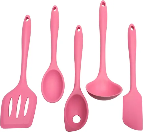 Miniatura 4 de Chef Craft Cucharón de cocina de silicona premium, 11.25 pulgadas, color rosa