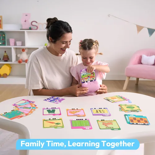 Miniatura 6 de Tarjetas parlantes Lalalark para niños de 3, 4, 5 años, juguetes de aprendizaje para niños con 136 palabras visuales y 64 juegos, juguete educativo