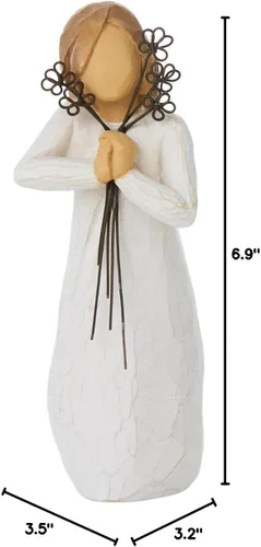 Miniatura 7 de Willow Tree Friendship, figura esculpida pintada a mano