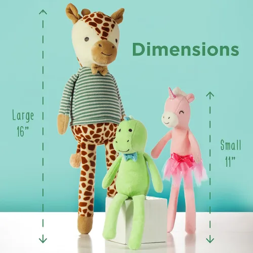 Miniatura 4 de Stephen Joseph, juguete de animal de peluche de 16 pulgadas, muñeca de peluche súper suave grande, juguetes para bebé, niño pequeño, niños, cachorro