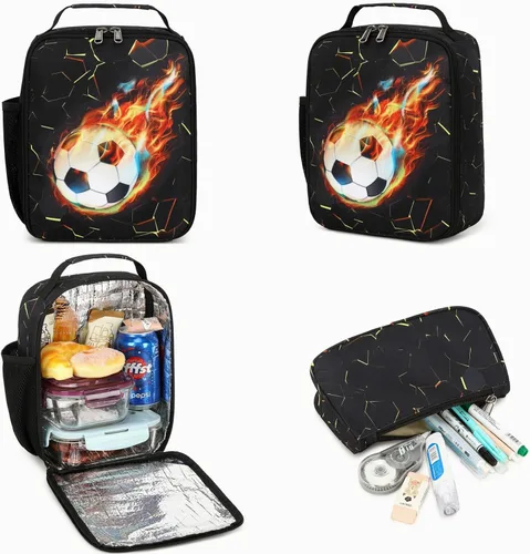 Miniatura 5 de LOIDOU Mochila para adolescentes y niñas, mochila escolar con lonchera y estuche para lápices, juego de bolsas escolares 3 en 1