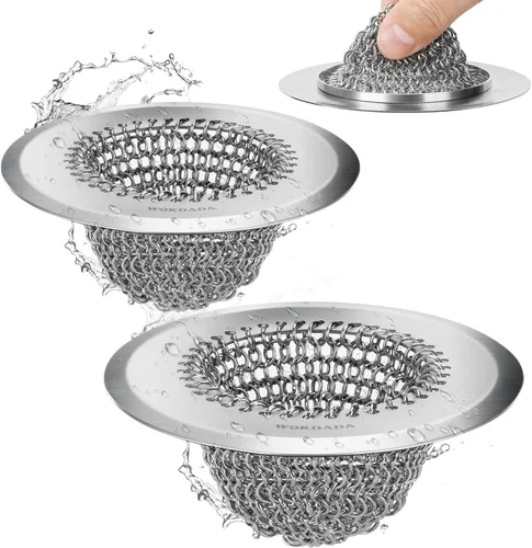 Miniatura 11 de Revolucionario colador de drenaje para fregadero de cocina, colador reversible patentado para fregadero de cocina, cesta coladora de fregadero