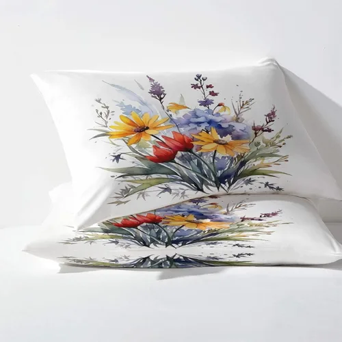 Miniatura 3 de Wildflower Sheets - Juego de sábanas de 3 piezas para plantas florales, sábanas y fundas de almohada estampadas - Sábana bajera ajustable