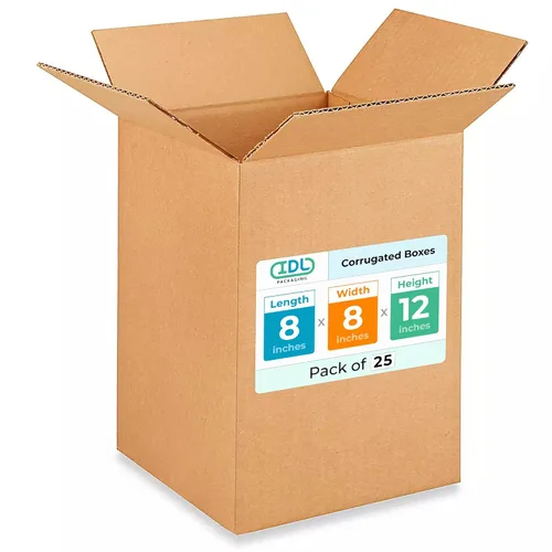 Miniatura 31 de IDL Packaging Paquete de 5 cajas de envío altas de 8 x 8 x 48 pulgadas, extra resistentes de 200 libras frente a caja regular, cajas de mudanza