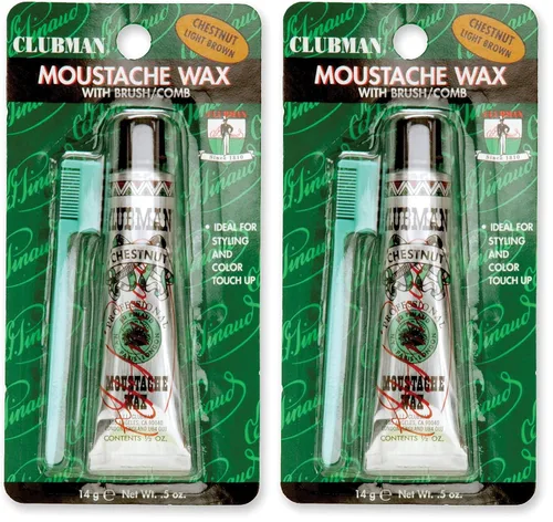 Miniatura 17 de Clubman Paquete colgante de cera para bigote negro 0.5 oz x 3 paquetes