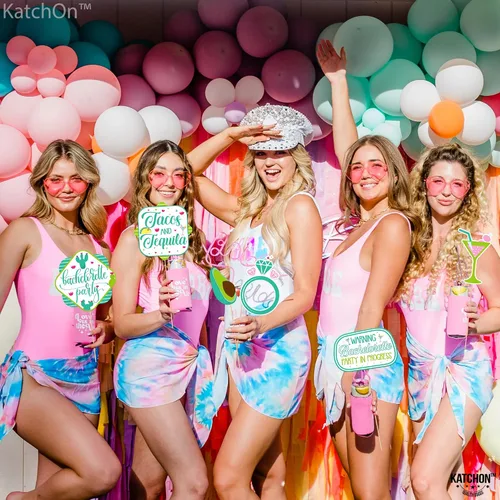 Miniatura 9 de KatchOn, Kit de accesorios para fotos de despedida de soltera, paquete de 35 Accesorios de cabina de fotos de fiesta mexicana para decoraciones