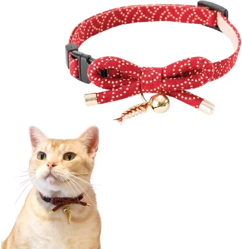 Miniatura 5 de Necoichi Zen Fish Charm Collar de gato (verde)