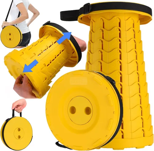 Miniatura 20 de Fishboy Taburete plegable mejorado, capacidad máxima de peso de 400 libras, ligero pero resistente, taburete plegable retráctil portátil telescópico