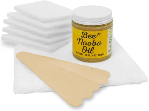 Miniatura 7 de Bumblechutes Bee'Nooba - Cera de abejas de aceite para madera, capa superior de mantequilla de madera natural, sellado hidratante para proteger