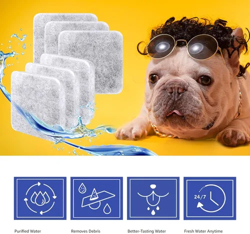 Miniatura 9 de Filtro de agua de repuesto para perros, filtro de agua para perros, filtro de agua para mascotas compatible con cuencos de agua automática por