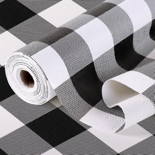 Miniatura 9 de Revestimiento de estante para armarios de cocina, forros de cajones no adhesivos antideslizantes de agarre fuerte, papel grueso para estantes