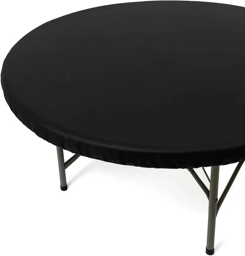 Miniatura 10 de TopTableCloth Mantel de vinilo de plástico con reverso de franela, 2 unidades, 6 pies, 72 x 30 pulgadas, mantel a cuadros rojos y blancos, esquina