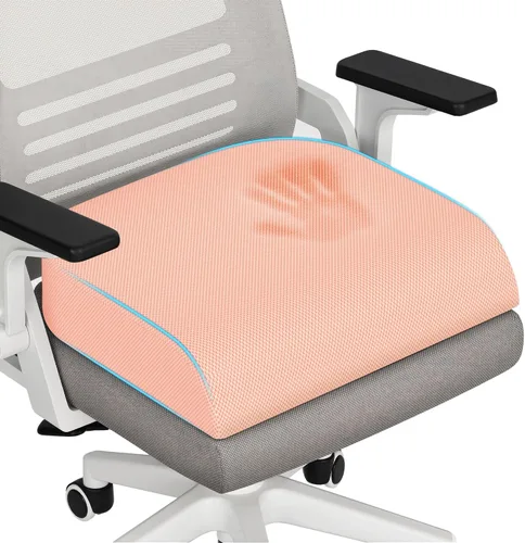 Miniatura 10 de TranquilRelax - Cojín grande para asiento de espuma viscoelástica para largas horas de sentado en silla de oficina, asiento de coche, almohadilla