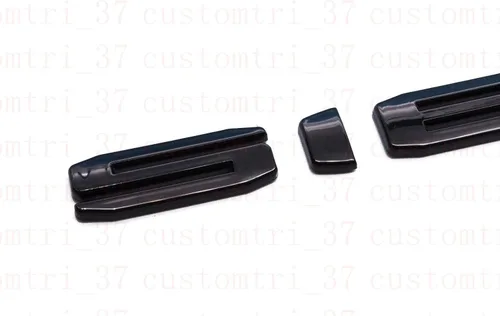 Miniatura 4 de Kit de 4 piezas 2019 2020 2021 Sierra Denali letras emblemas negro brillante 1500 HD 2500 HD 3500 HD AT4 placa de identificación de repuesto