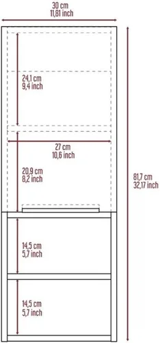 Miniatura 3 de Tuhome Mueble de baño Mila - Gris claro - Material de madera de ingeniería