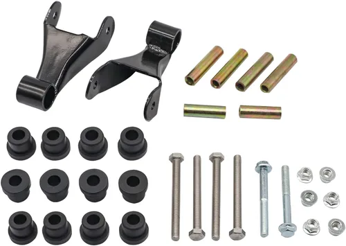 Drive-up Kit de grillete trasero metálico para carrito de golf, incluye buje y fundas para modelos 2004-2013 Club Car Precedent 102506201 102506301