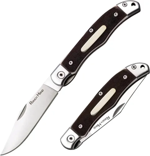 Miniatura 3 de COLD STEEL Ranch Hand SK-5 - Cuchillo plegable versátil de bolsillo compacto y versátil con hoja afilada de 3.75 pulgadas, mango de hueso aserrado