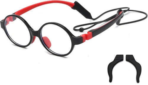 Miniatura 20 de JM Lentes de luz azul para niños, hierbas para juegos de computadora para niñas y niños de 3 a 10 años, lentes anti Blue Ray TR90
