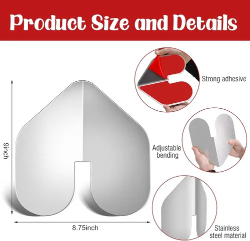 Miniatura 2 de DECOHS 2 protectores de arco para barcos - Protector de arco de acero inoxidable con muescas - Protector de quilla de arco con adhesivo