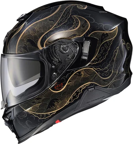 Miniatura 6 de ScorpionEXO - Casco integral T520 Dual Sport para motocicleta con bolsillos listos para altavoces Bluetooth, homologación DOT y ECE, modelo Zuse