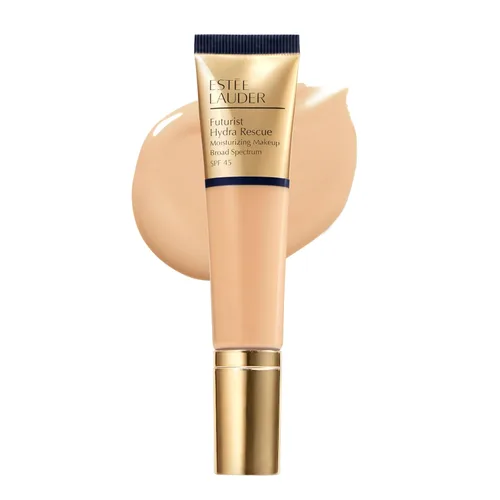 Estée Lauder Futurist Hydra Rescue Moisturizing Foundation Makeup SPF 45 for a 12-Hour Glow, 1.2 Fl Oz 2W1 Dawn - Ligero-medio con matices cálidos