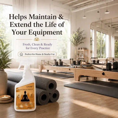 Miniatura 6 de Spray limpiador y desodorante para esterillas de yoga, fórmula de aceite esencial de lavanda para esterillas de yoga, reformadores de pilates