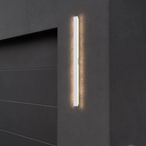 Miniatura 17 de LEEKI - Lámpara exterior moderna de 24 pulgadas - Luminaria exterior rectangular - 19W 3000K - IP65 Antióxido - Negro