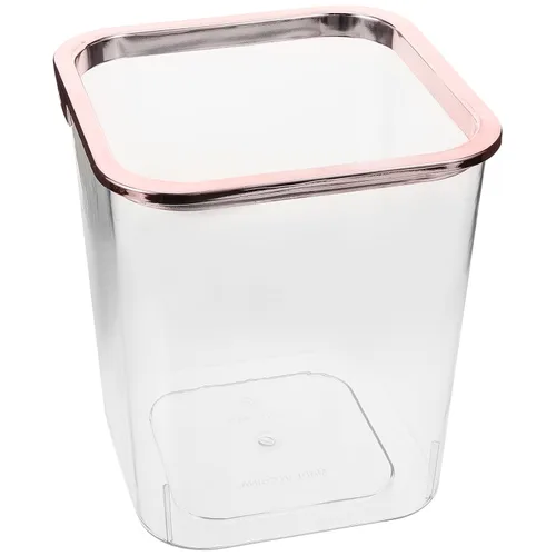 Miniatura 7 de iplusmile Cubo de basura transparente de 7.87 x 7.08 x 7.08 pulgadas, portátil, para el hogar, dormitorio, oficina, baño, almacenamiento