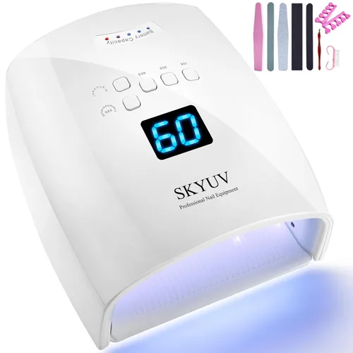 Miniatura 10 de Lámpara de uñas LED UV de secado más rápido, recargable de secado de esmalte de uñas, secador de uñas LED, sensor automático, luz profesional