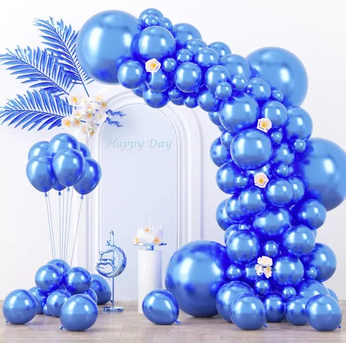 Miniatura 222 de Voircoloria - Globos azul bebé claro, paquete de 66 globos de 12 pulgadas de látex para fiestas para niños y niñas, para cumpleaños, baby shower, 16