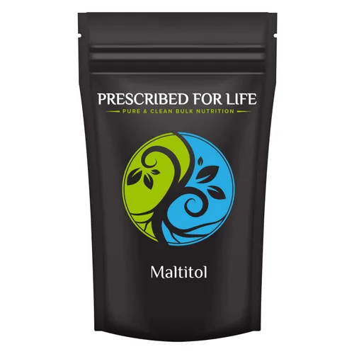 Prescribed for Life Maltitol Crystalline Powder | Sustituto de azúcar bajo en calorías | 60-70% de dulzura de azúcar | Sin gluten, vegano, sin OMG