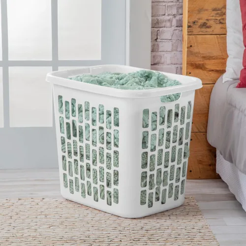 Miniatura 6 de Sterilite Cesta de lavandería fácil de transportar, agujeros de ventilación y asas para llevar la ropa entre la lavandería y el dormitorio