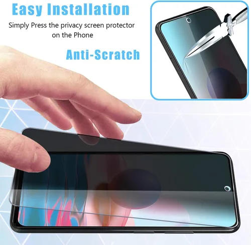 Miniatura 5 de Anbzsign[2 unidades] Protector de lente de cámara y [2 unidades] Protector de pantalla de privacidad para Xiaomi Redmi Note 10 / Redmi Note 10S