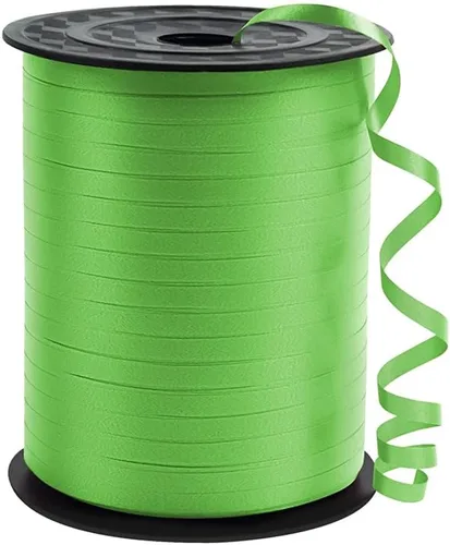 KMER LIFE Cinta rizadora verde manzana de alta calidad, 1/5 pulgadas de ancho x 500 yardas de cinta rizadora navideña para envoltura de regalos,