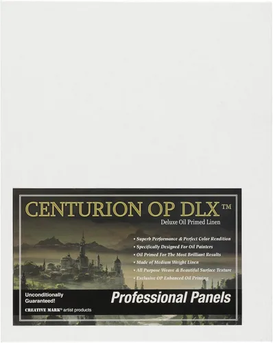 Centurion Paneles de lienzo de lino con imprimación al óleo profesional de lujo, 24 x 30 pulgadas, paquete de 3 lienzos de lino para pintar, obras