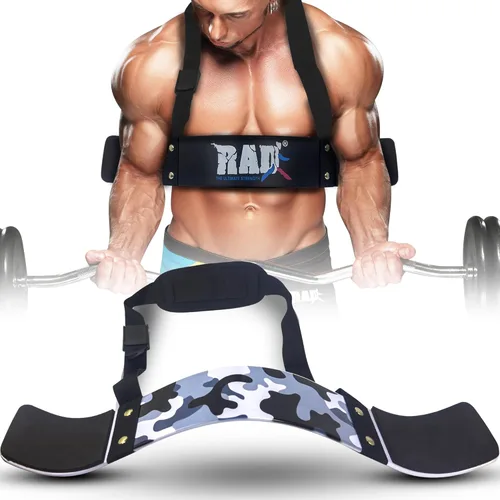 RAD Arm Blaster para bíceps y tríceps – Construye brazos potentes con el aislador de soporte de rizo de bíceps – Máquina de flexión de bíceps