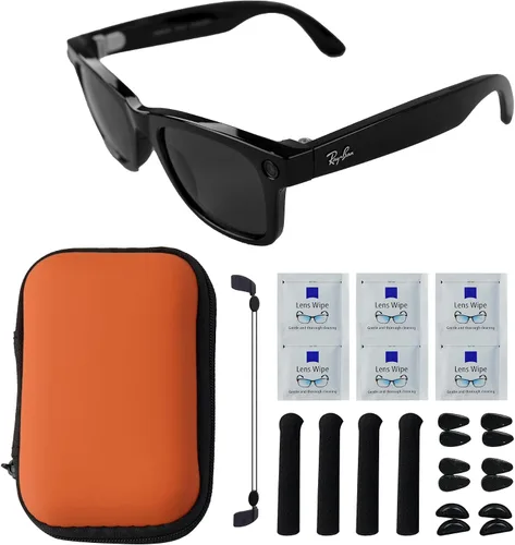 Miniatura 8 de Kit de accesorios para lentes inteligentes para RayBan/Oakley Meta Wayfarer/Headliner/Skyler, incluye funda de almacenamiento, 6 pares