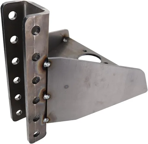 Miniatura 9 de Shocker Hitch Adaptador de lengüeta de soldadura de canal vertical para marcos A de remolque, hasta 20,000 libras GTW, solo componentes, 2 lados
