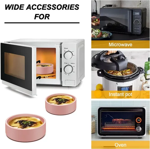 Miniatura 4 de Cocedor de Huevos de Silicona para Microondas, Paquete de 3 Moldes de Huevo para Freidora de Aire Fabricante de Eggwich, Tazas Individuales de Huevo