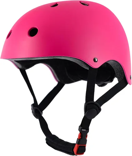 Miniatura 17 de Casco de bicicleta para niños pequeños, 2 tamaños ajustables, para niños y niñas, multideporte, ajustable, para scooter, bicicleta, monopatín