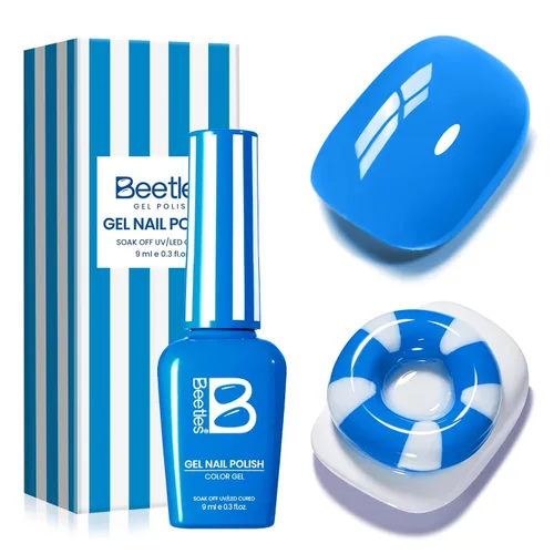 Miniatura 10 de Beetles - Lámpara de uñas LED UV, luz de uñas blanca caramelo con 3 temporizadores de 30/60/90 segundos y pantalla de cuenta regresiva para esmalte