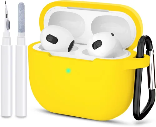 Miniatura 19 de Compatible con AirPods 3, funda protectora de silicona para AirPods de tercera generación 2021, carga inalámbrica, azul oscuro